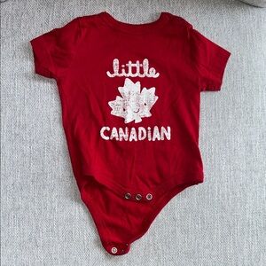 Joe Fresh Little Canadian Red Baby One-Piece Bodysuit
